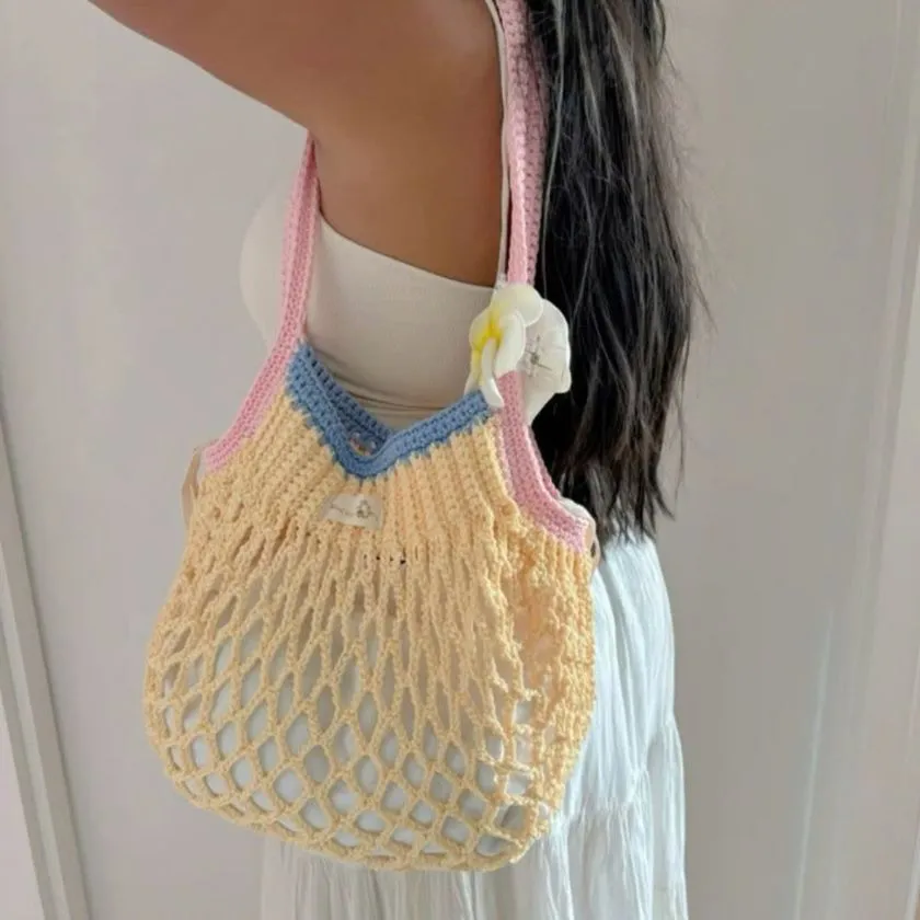 Frankston Market Crochet Bag