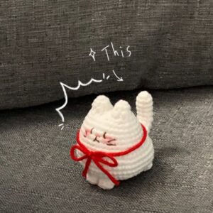 Cat With Bow Crochet Pattern