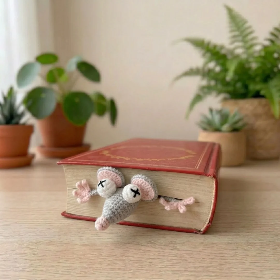 mouse bookmark crochet pattern PDF